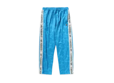 A BATHING APE Solid Camo One Point Track Pants "Blue"