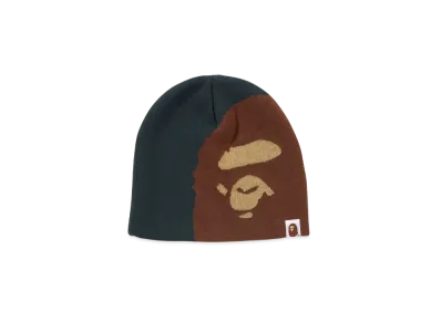 A BATHING APE Ape Head Knit Cap "Green"