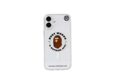 A BATHING APE Bape iPhone 16 Plus Clear Case "Clear"