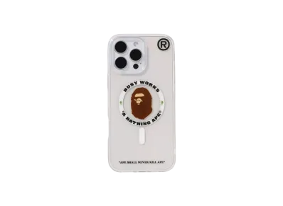 A BATHING APE Bape iPhone 16 Pro Max Clear Case "Clear"