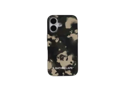 A BATHING APE Map Camo iPhone 16 Case "Green"