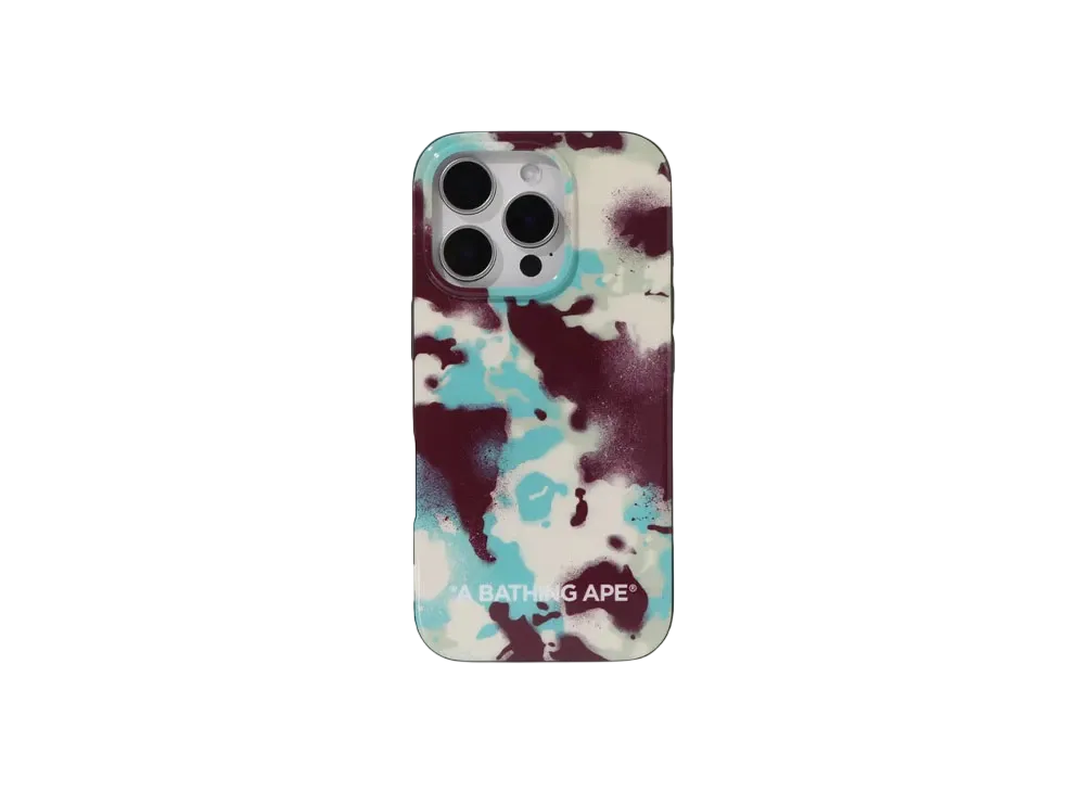 A BATHING APE Map Camo iPhone 16 Pro Case "Multi"