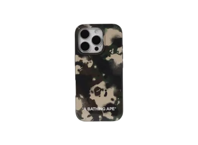 A BATHING APE Map Camo iPhone 16 Pro Case "Green"