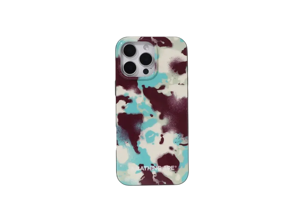 A BATHING APE Map Camo iPhone 16 Pro Max Case "Multi"