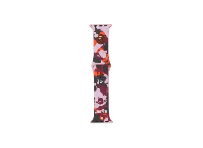 A BATHING APE Map Camo Watch Band "Red"