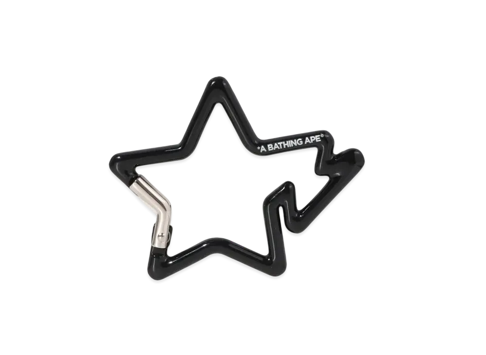 A BATHING APE STA Carabiner "Black"