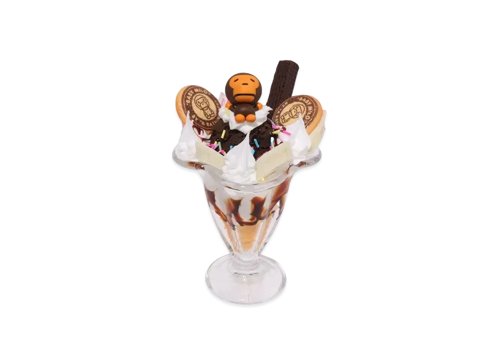A BATHING APE Baby Milo Chocolate Banana Sundae Food Sample 