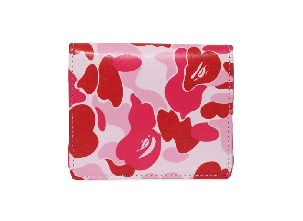 A BATHING APE ABC Camo Coin Case "Pink"