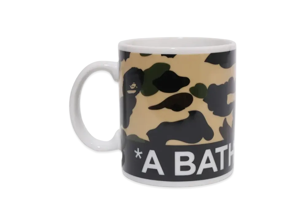 A BATHING APE 1st Camo Pottery Mug "Yellow"