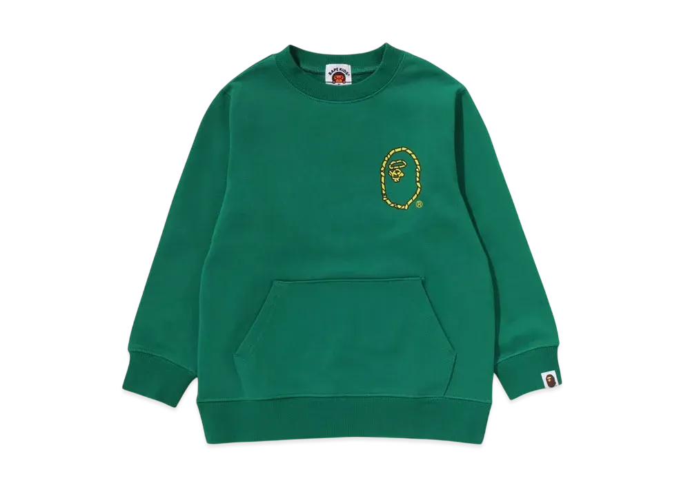 A BATHING APE Ape Rope Crewneck Sweatshirt "Green"