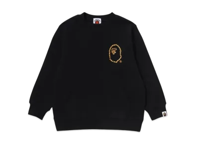 A BATHING APE Ape Rope Crewneck Sweatshirt "Black"