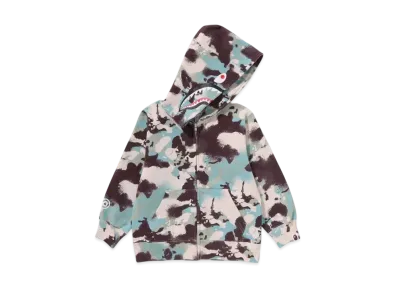 A BATHING APE Map Camo Shark Zip Hoodie "Multi"