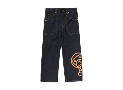 A BATHING APE Baby Milo 10Oz Denim Pants "Indigo"