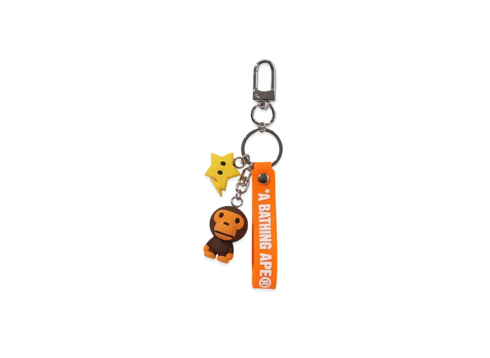 A BATHING APE Baby Milo Key Chain "Brown"
