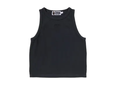 A BATHING APE Pigment Dyed Rib Tank Top "Black"