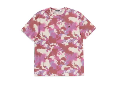 A BATHING APE Map Camo Oversized Tee "Pink"