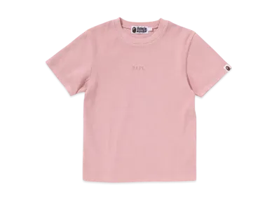 A BATHING APE Pigment Dyed Rib Tee "Pink"