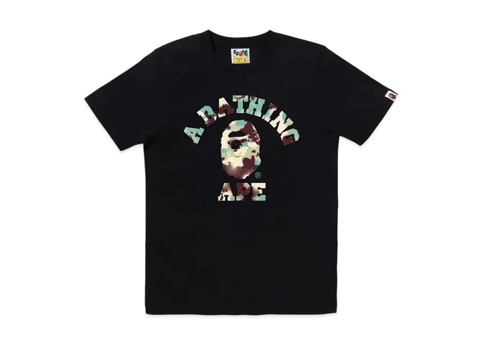 A BATHING APE Map Camo College Tee "Black/ML"