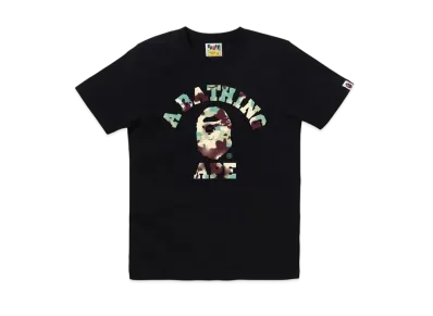 A BATHING APE Map Camo College Tee "Black/ML"