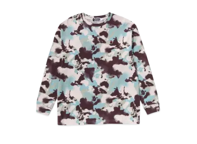 A BATHING APE Map Camo LS Tee "Multi"