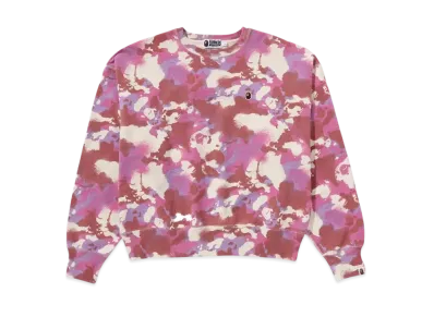 A BATHING APE Map Camo Crewneck "Multi"