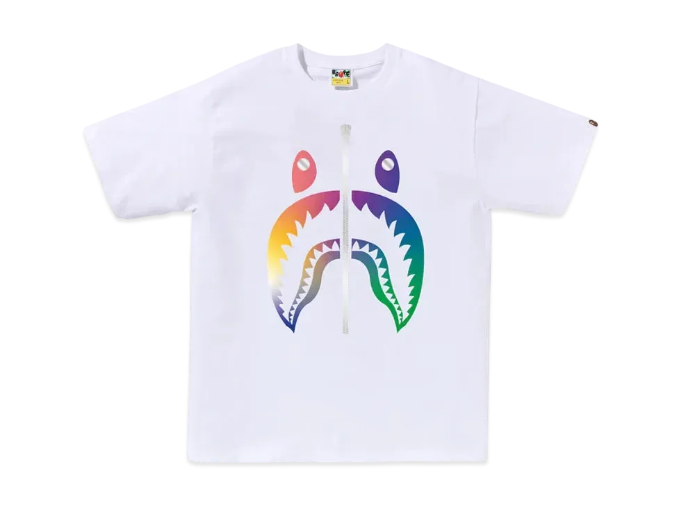 A BATHING APE Gradation Shark Tee BAPEC Special Preorder "White"