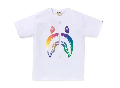A BATHING APE Gradation Shark Tee BAPEC Special Preorder "White"