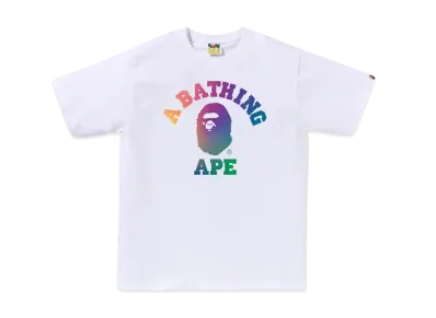 A BATHING APE College Gradation Tee BAPEC Special Preorder "White"