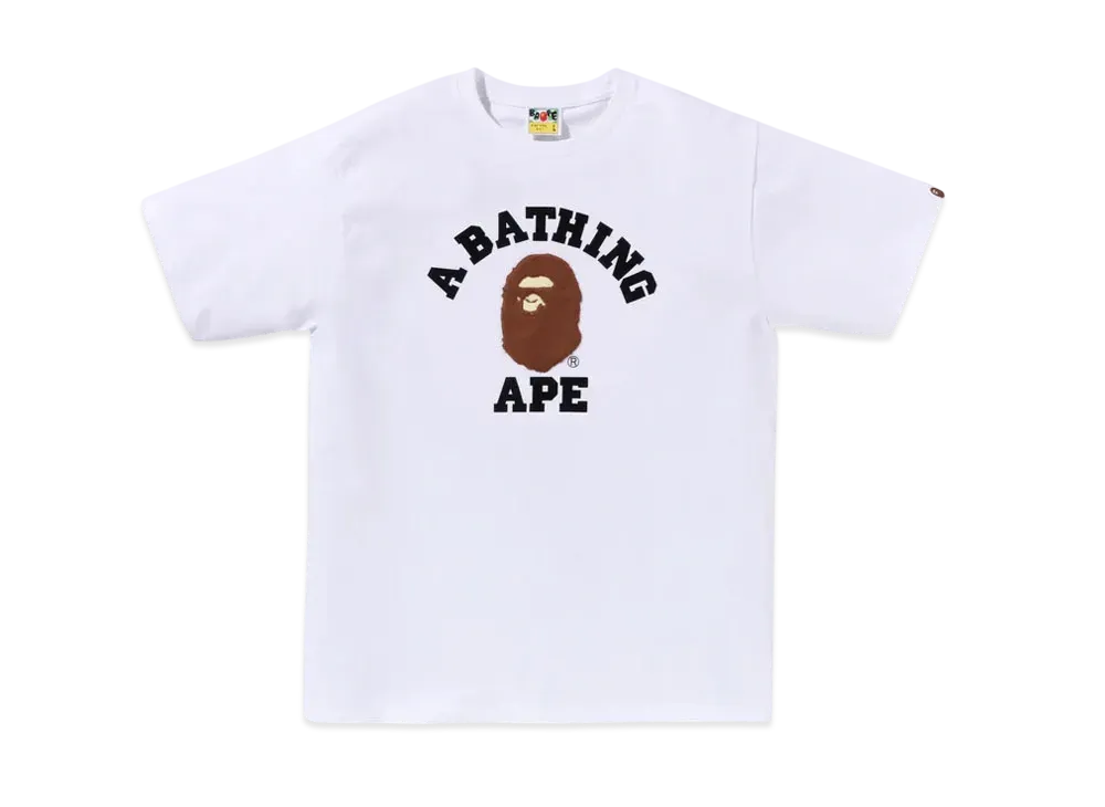 A BATHING APE Boa College Tee BAPEC Special Preorder "White"