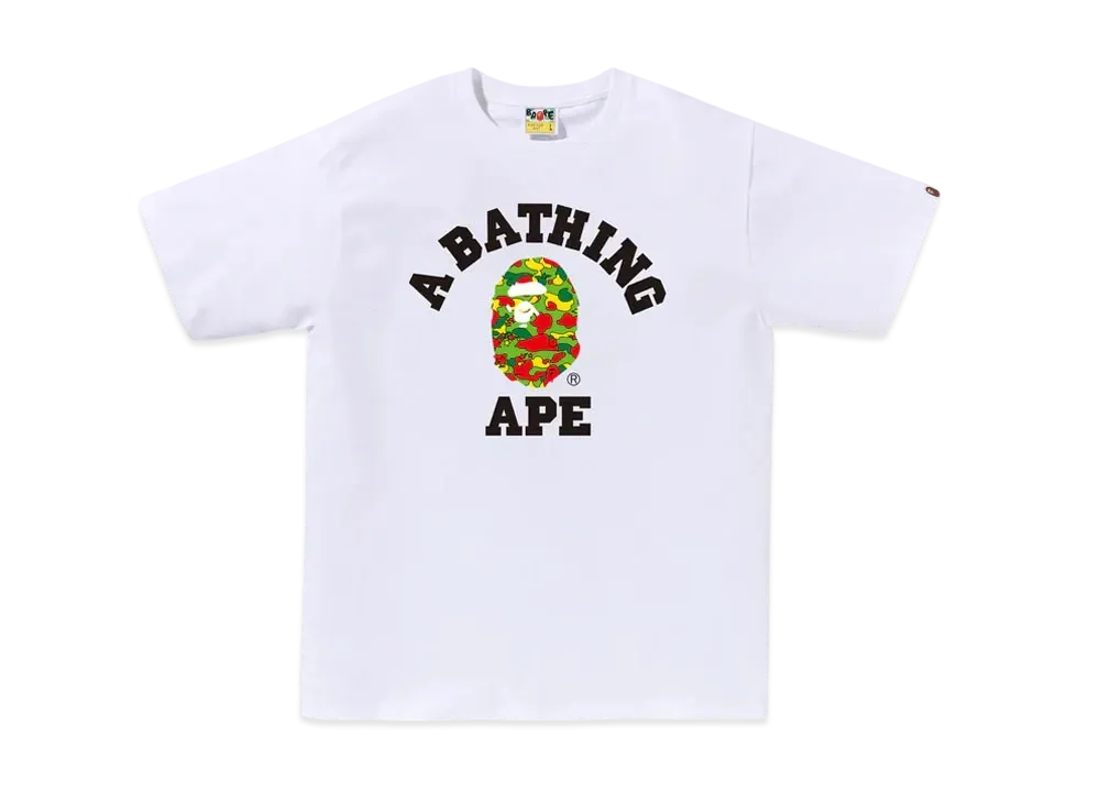 A BATHING APE STA Camo College Tee BAPEC Special Preorder "White"