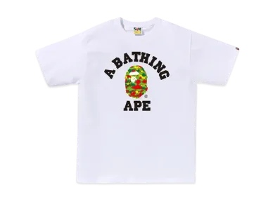 A BATHING APE STA Camo College Tee BAPEC Special Preorder "White"