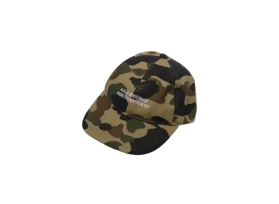A BATHING APE 1St Camo Slogan Cap "Green"