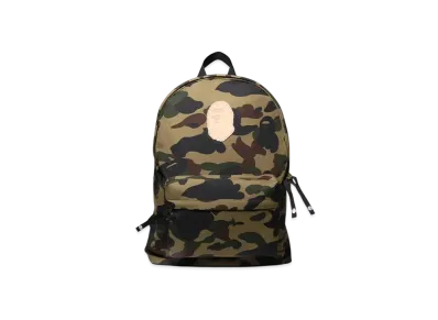 A BATHING APE 1St Camo Ape Head Patch Daypack "Green"