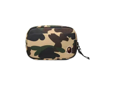 A BATHING APE 1St Camo Gadget Pouch "Yellow"