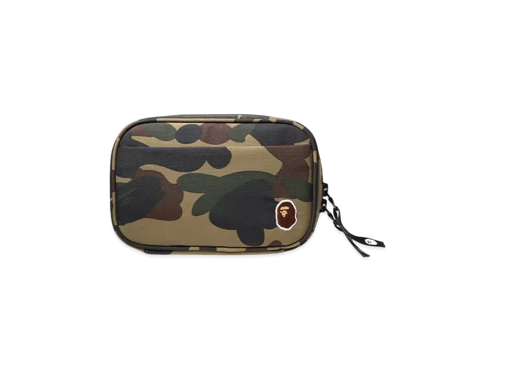 A BATHING APE 1St Camo Gadget Pouch "Green"