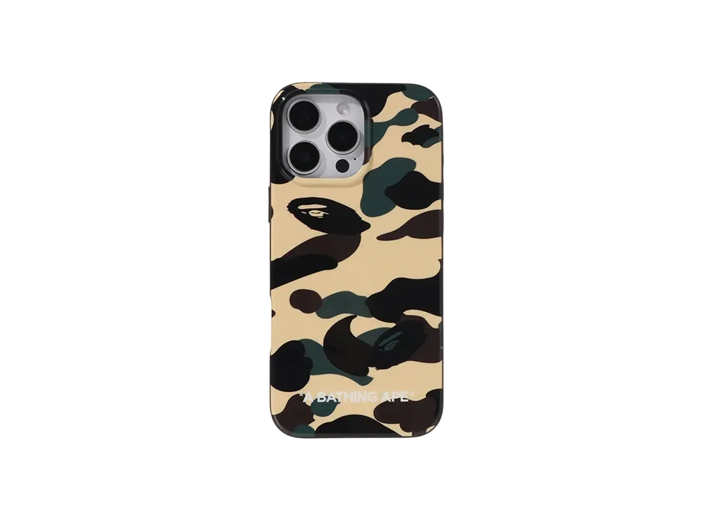 A BATHING APE 1St Camo Iphone 16 Pro Case A BATHING APE 1St Camo Iphone 16 Pro Max Case "Yellow"