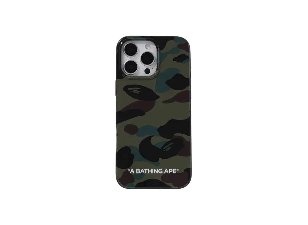 A BATHING APE 1St Camo Iphone 16 Pro Case A BATHING APE 1St Camo Iphone 16 Pro Max Case "Green"