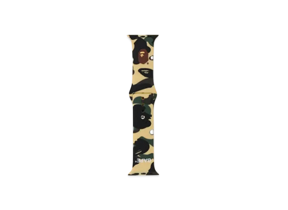 A BATHING APE 1St Camo Watch Band "Yellow"