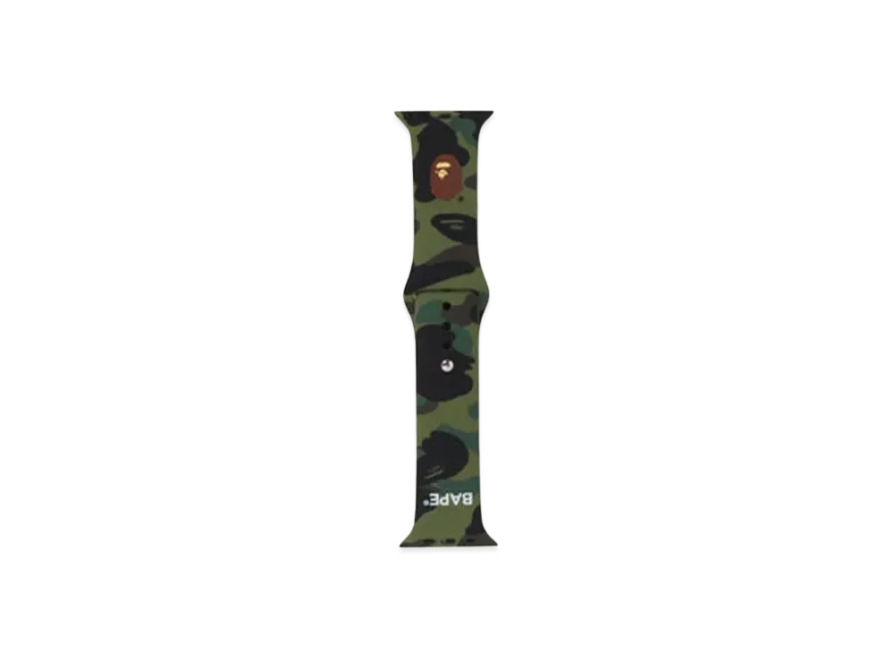 A BATHING APE 1St Camo Watch Band "Green"
