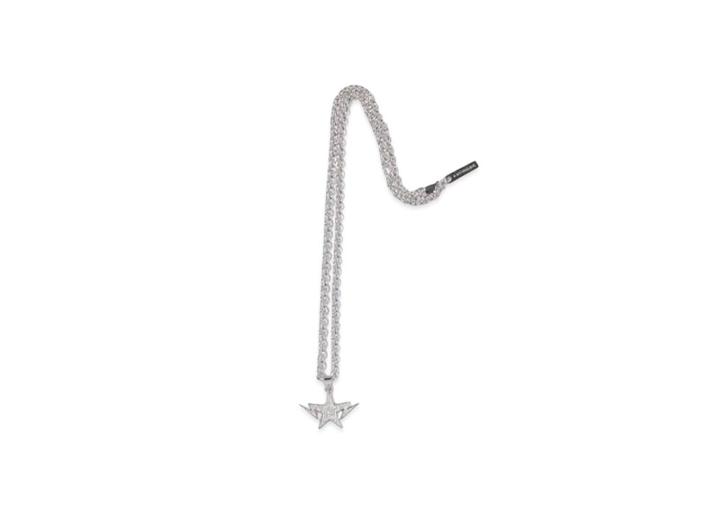 A BATHING APE Twin Sta Necklace "Silver"