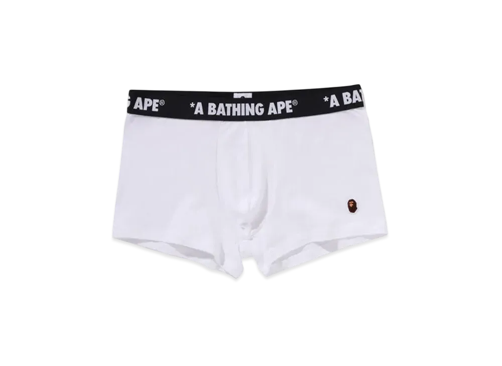A BATHING APE One Point Trunks "White"