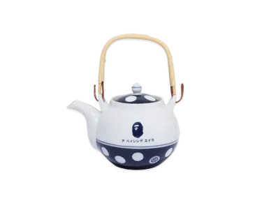 A BATHING APE Porcelain Logo Teapot "White"