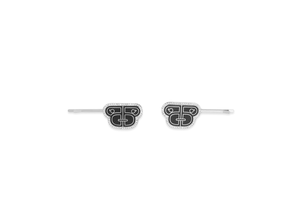 A BATHING APE Bapy Logo Hair Clips "Black"