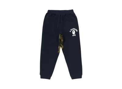 A BATHING APE 1St Camo College Sweat Jogger Pants "Navy"