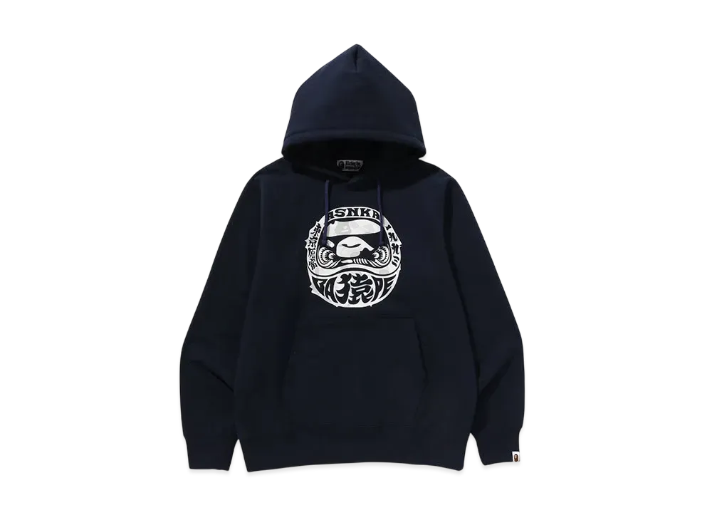 A BATHING APE Harajuku Daruma Pullover Hoodie "Black"