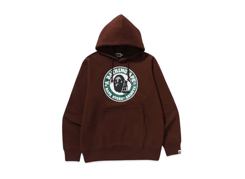 A BATHING APE Shibuya Pullover Hoodie "Brown"