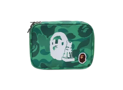 A BATHING APE Shibuya Camo Amenity Pouch "Green"