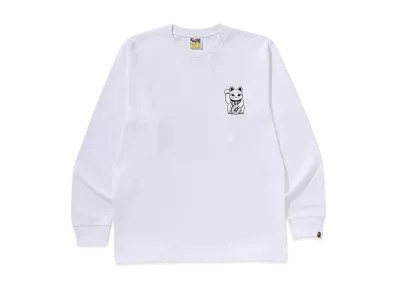 A BATHING APE Osaka Long Sleeve Tee "White"