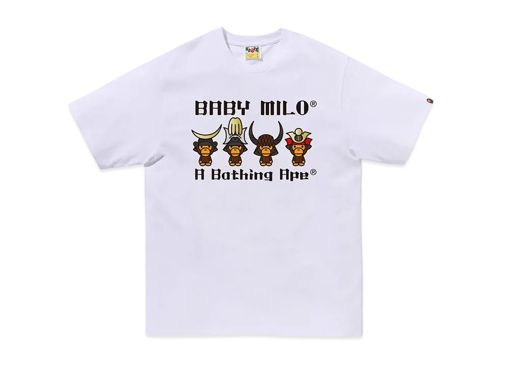 A BATHING APE Kyoto Baby Milo Samurai Tee "White"
