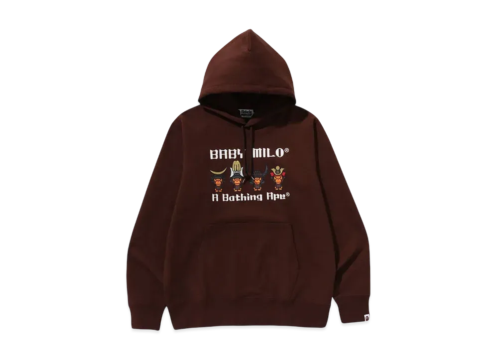 A BATHING APE Kyoto Baby Milo Samurai Pullover Hoodie "Brown"